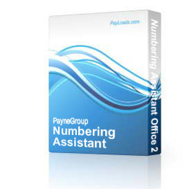 Numbering Assistant Office 2010
