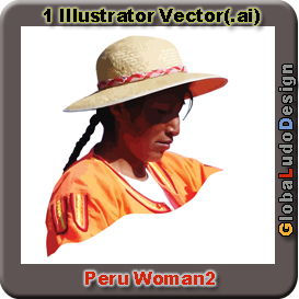 Peru Woman Vector2