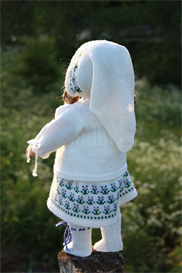 Knitting pattern - 0027D KIRSTEN - Dress-pants-headscarf-socks and sweater