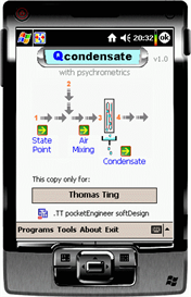 Qcondensate - coil condensate & psychrometric calculations