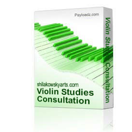 Violin Studies Consultation
