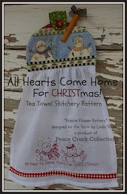 All Hearts Come Home for Christmas Tea Towel E-Pattern
