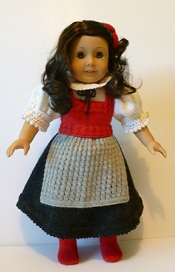 Doll Knitting Pattern - C005 - Austrian Traditional Costume