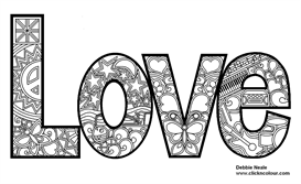 Love Coloring Design