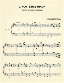 Gavotte in B Minor Piano Sheet Music