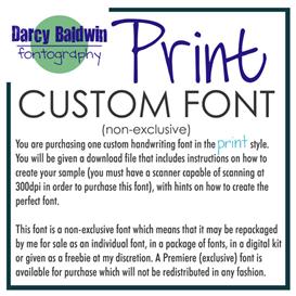 DJB Fontography: Custom Print Font Service