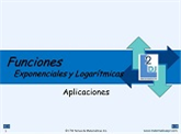 Aplicaciones Funciones Exponenciales y Logarítmicas