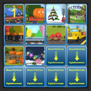SEVEN Educational Videos With Shawn The Train and Free Coloring Pages