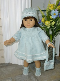 Doll Knitting Pattern - A005 - Aqua Dream