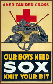 Our Boys Need Sox - Knit Your Bit Military Art