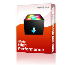 High Performance Sale Manager Coaching: Building Your Sales Manager Coaching Program