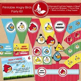 Angry Birds Printable Party Supplies