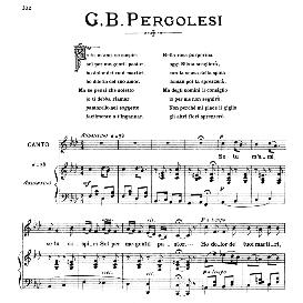 se tu mami medium high voice in f minor g b pergolesi ed se tu m ami sheet music