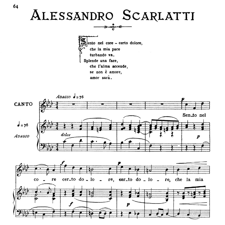 Sento Nel Core Alessandro Scarlatti