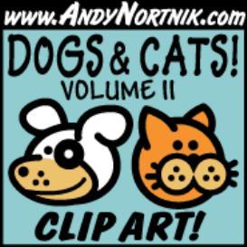 Dog Clip Art And Cat Clip Art 2