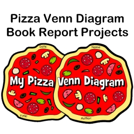 Pizza Venn Diagram Book Report Project