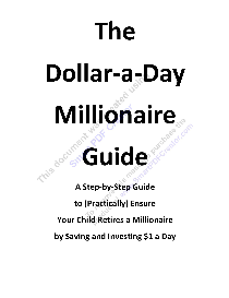 Dollar-A-Day Millionaire Guide