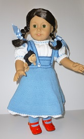 Doll Knitting Pattern - SB001-Dorothy from Wizard of Oz
