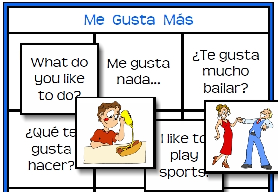 Me Gusta Mas printable Spanish game | Other Files | Everything Else