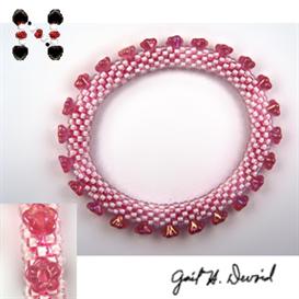 Flower Bead Crochet Bracelet Pattern
