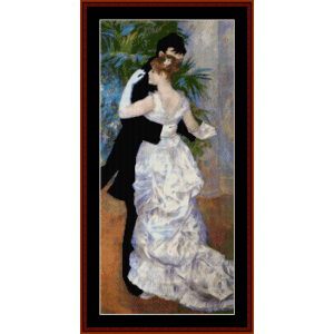 City Dance - Renoir cross stitch pattern download