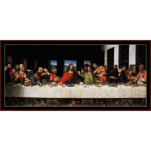 The Last Supper- DaVinci cross stitch pattern download