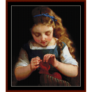 A Careful Stitch - Emile Munier cross stitch