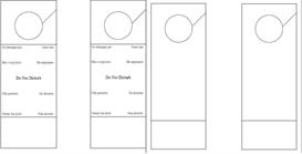 Download the Patterns and Templates Other Files | Blank and Do Not Disturb door hanger templates