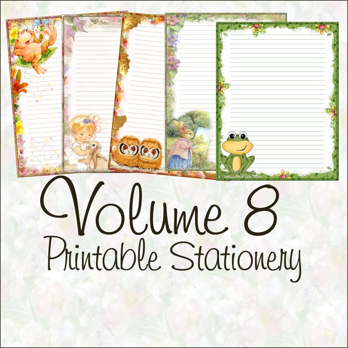 Printable Stationary Designs Vol 8 made by Sophia Delve | Other Files | Graphics