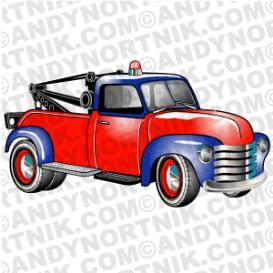 Car Clip Art 1953 Chevy Tow Truck
