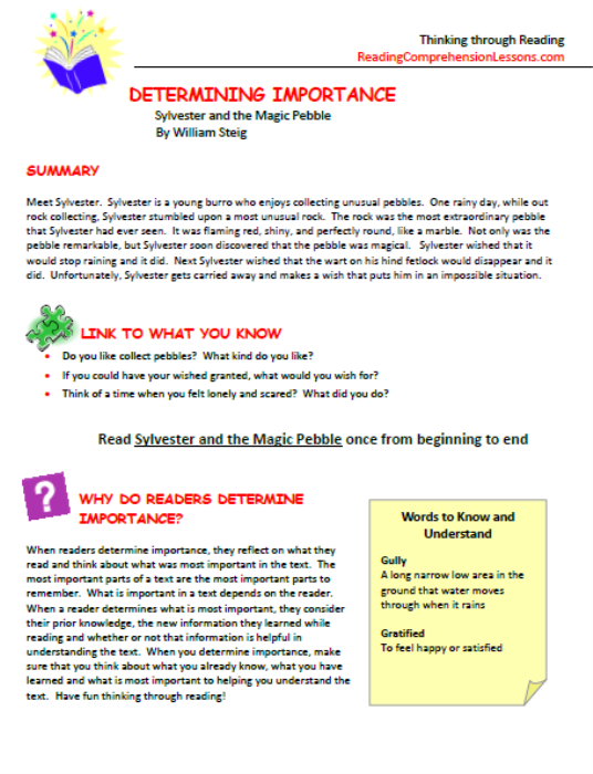 Worksheets Sylvester And The Magic Pebble Worksheets sylvester and the magic pebble worksheets abitlikethis worksheets