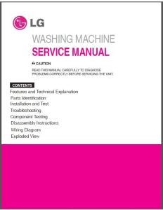 LG F1222TD5 Washing Machine Service Manual Download | eBooks | Technical