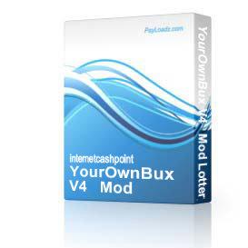 YourOwnBux V4 + Mod Lottery + Bonus Ball, Ref Contest