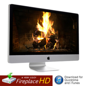 HD Fireplace Video for QuickTime, AppleTV, iTunes