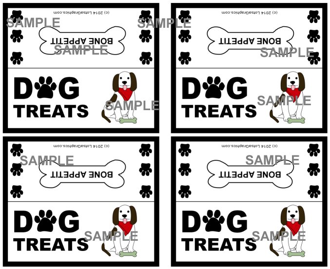 Dog Treats Bag Topper Download Other Files Clip Art