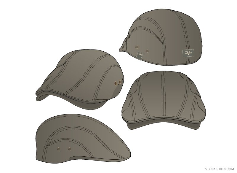 vf208 flat cap vector template other files patterns vf208 flat cap vector template other files patterns