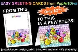 Rubber Duckys Note Greeting Card, 5x7