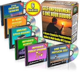 Subliminal NLP Audios 6-Pack Self Improvement Resell