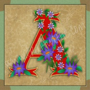 illuminated letter a embroiderers background crafting embroidery illuminated letter a