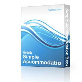 simple accommodation booking script