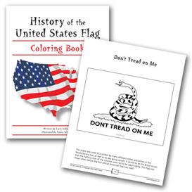 Grades 3-6 History of the United States Flag coloring book