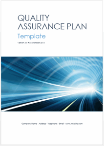 quality assurance plan template