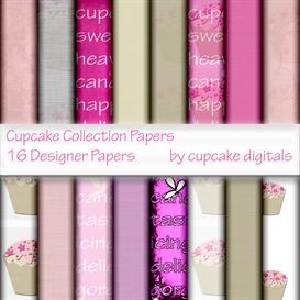 Cupcakes Designer Papers Collection
