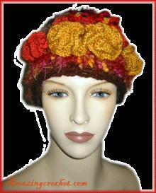 freeform fall hat crochet pattern