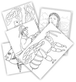 kinderart e-coloring pages: volume 1 images: variety
