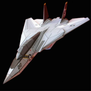 Paper F-14 Jolly Rogers