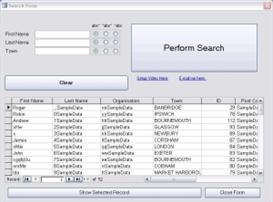 MS Access Search Form