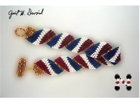 Wavy Flag Bracelet-France