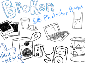 'Destroyed' Photoshop Brush Pack
