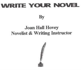 WRITE YOUR NOVEL ebook by Joan Hall Hovey